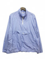 nanamica（ナナミカ）の古着「Wind Pullover shirt」｜ホワイト×ブルー