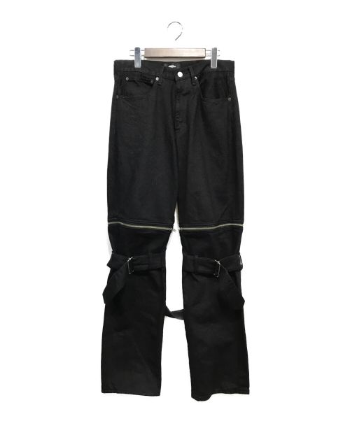 myne（マイン）myne (マイン) DENIM BOUDAGE PANTS ブラック サイズ:Sの古着・服飾アイテム