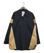 EZUMI（エズミ）の古着「バイカラープルオーバーミリタリーシャツ」｜ネイビー