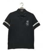 FRED PERRY×ART COMES FIRSTフレッドペリー×アートカムズファースト）の古着「ART COMES FIRST TAPED PIQUE SHIRT」｜ブラック