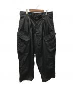 BLACK Scandal Yohji Yamamoto（ブラックスキャンダルヨウジヤマモト）の古着「RIPSTOP 12TACK PANTS」｜ブラック