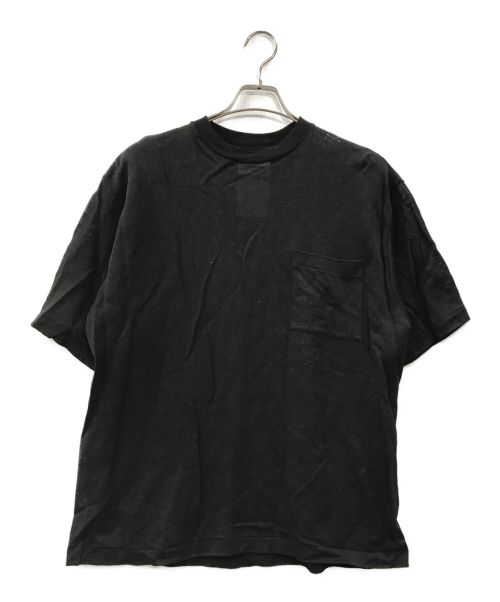 MARKAWARE（マーカウェア）MARKAWARE (マーカウェア) POCKET Tee PAPER TSURI KNIT ブラック サイズ:2の古着・服飾アイテム