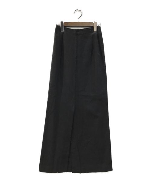 SHENERY（シーナリー）SHENERY (シーナリー) リネン混タイトマキシスカート ブラック サイズ:38の古着・服飾アイテム