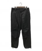 UNIVERSAL PRODUCTS.ユニバーサルプロダクツ）の古着「COTTON LINEN FIELD TROUSERS」｜ブラック