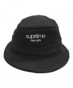SUPREME×Harris Tweedシュプリーム×ハリスツイード）の古着「Classic Logo Hat」｜ブラック