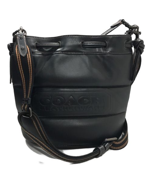 COACH（コーチ）COACH (コーチ) Field Bucket Bag In Signature Jacquard ブラックの古着・服飾アイテム