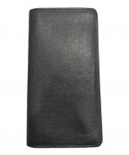 LOUIS VUITTON）の古着「ポルトフォイユ・ブラザ 2つ折り長財布」｜ブラック