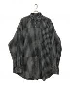 POLO RALPH LAURENポロ・ラルフローレン）の古着「トールサイズチェックシャツ」｜ブラック