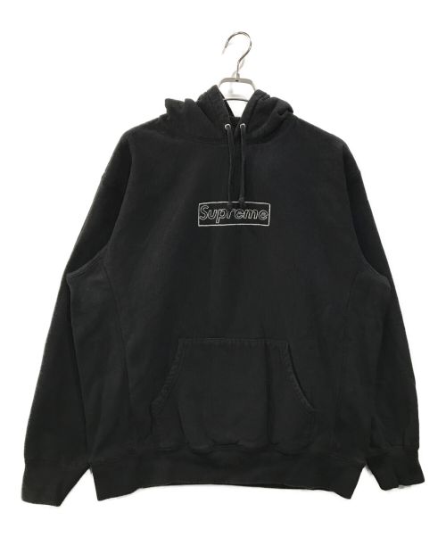 SUPREME（シュプリーム）Supreme (シュプリーム) 21SS KAWS Chalk Logo Hooded Sweatshirt ブラック サイズ:Lの古着・服飾アイテム