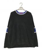 SUPREMEシュプリーム）の古着「22AW Stripe Chenille Sweater」｜ブラック×ブルー