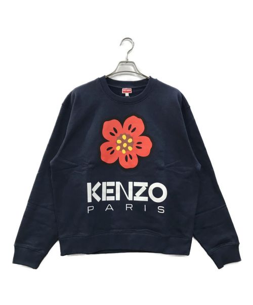 KENZO（ケンゾー）KENZO (ケンゾー) 'BOKE FLOWER' スウェット ネイビー サイズ:Lの古着・服飾アイテム