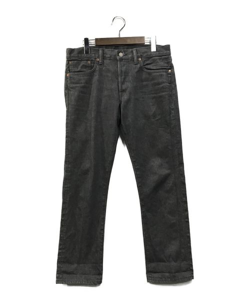 RRL（ダブルアールエル）RRL (ダブルアールエル) セルビッチブラックデニムパンツ ブラック サイズ:73.5cm (W29)の古着・服飾アイテム