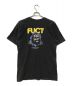 FUCT (ファクト) プリントTシャツ ブラック サイズ:M：1980円