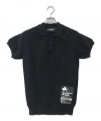 DSQUARED2ディースクエアード）の古着「23SS DOMINATE SPORT KNIT Polo ポロシャツ」｜ブラック