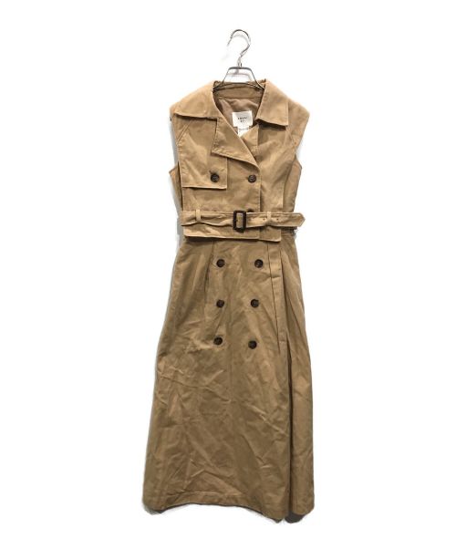 Ameri（アメリ）AMERI (アメリ) TRENCH LAYERED DRESS ベージュ サイズ:Sの古着・服飾アイテム