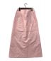 ATON (エイトン) 22S SILK Linen SHANTUNGＡラインスカート ピンク サイズ:1：4800円