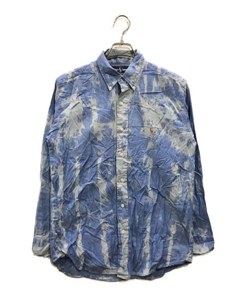 RALPH LAUREN（ラルフローレン）RALPH LAUREN (ラルフローレン) タイダイボタンダウンシャツ ブルー サイズ:15.5-35の古着・服飾アイテム