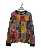 Heaven by Marc Jacobsヘブンバイマークジェイコブス）の古着「STENCIL THERMAL LONGSLEEVE TEE カム ティーズ ステンシル サーマル ロングスリーブ ティー」｜レッド