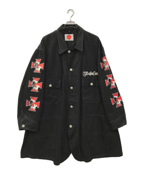 HIRO（ヒロ）HIRO (ヒロ) アイアンクロス デニムジャケット ブラック サイズ:Fの古着・服飾アイテム