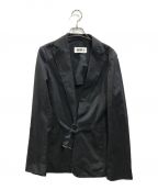 MM6 Maison Margielaエムエムシックス メゾンマルジェラ）の古着「コットンテーラードジャケット」｜ブラック