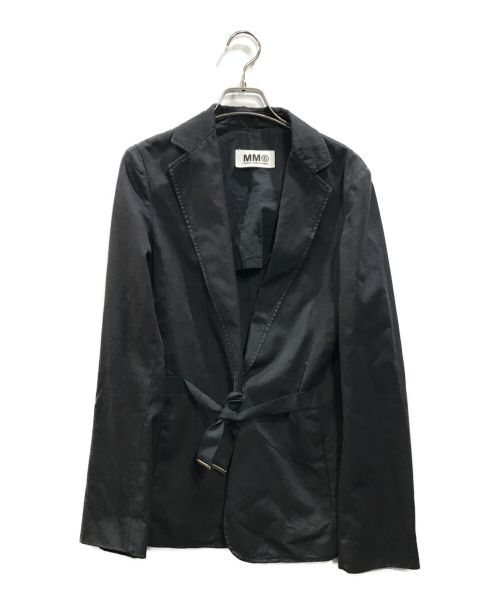 MM6 Maison Margiela（エムエムシックス メゾンマルジェラ）MM6 Maison Margiela (エムエムシックス メゾンマルジェラ) コットンテーラードジャケット ブラック サイズ:40の古着・服飾アイテム