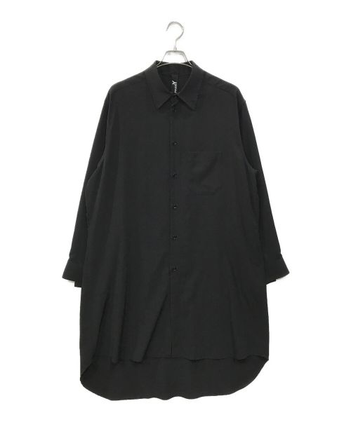 GROUND Y（グラウンドワイ）GROUND Y (グラウンドワイ) ニュー ビッグ シャツ ブラック サイズ:３の古着・服飾アイテム