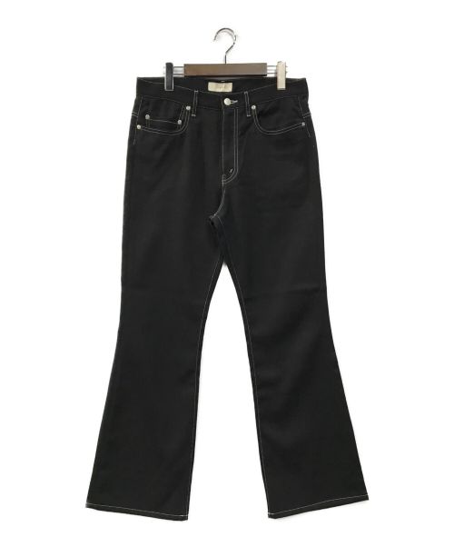 jieda（ジエダ）Jieda (ジエダ) KARSEY FLARE PANTS フレアパンツ ブラック サイズ:2の古着・服飾アイテム