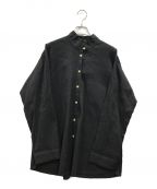 YACCO MARICARDヤッコマリカルド）の古着「ピンタックシャツ」｜ブラック