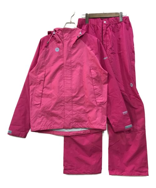 MARMOT（マーモット）Marmot (マーモット) GORE-TEX レインスーツ ピンク サイズ:Mの古着・服飾アイテム