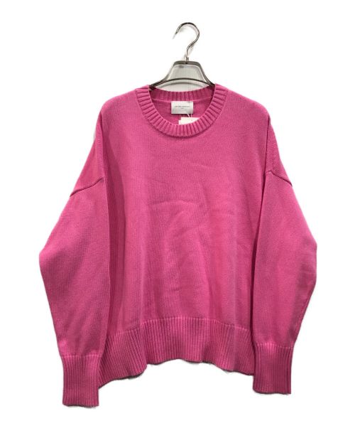 UNITED ARROWS TOKYO（ユナイテッドアローズトウキョウ）UNITED ARROWS TOKYO (ユナイテッドアローズトウキョウ) サイドスリットニットセーター ピンク サイズ:Fの古着・服飾アイテム