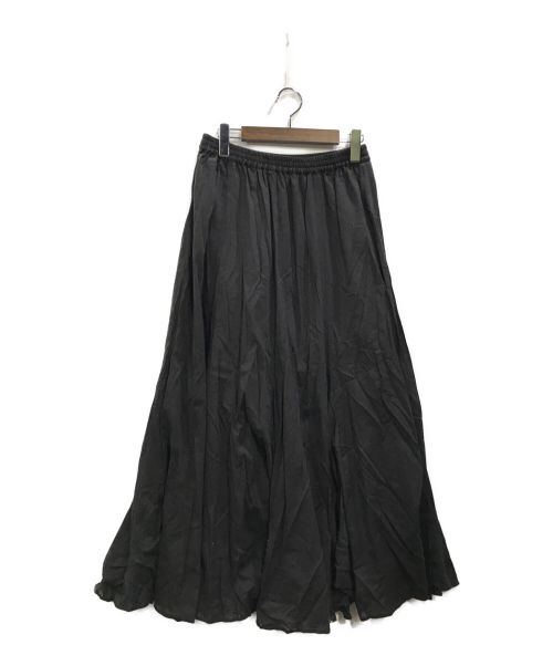 SLOBE IENA（スローブ イエナ）SLOBE IENA (スローブ イエナ) コットンボイルクリンクルフレアスカート ブラック サイズ:Fの古着・服飾アイテム
