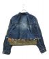 sacai (サカイ) 23SSパネル クロップド デニムジャケット ブルー サイズ:1：53000円