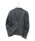 LIDnM (リドム) ラムレザーシングルライダースジャケット ブラック サイズ:M：4800円