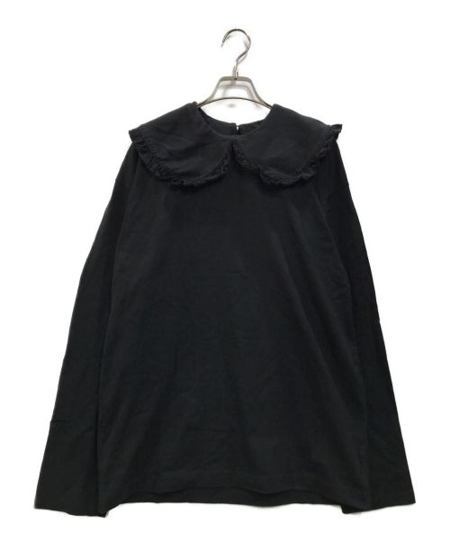 holiday（ホリデー）holiday (ホリデー) SUPER FINE DRY PURITAN COLLAR ブラック サイズ:XLの古着・服飾アイテム
