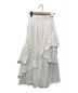 LILLIAN CARAT (リリアンカラット) アシンメトリーティアードスカート ホワイト サイズ:1：4800円