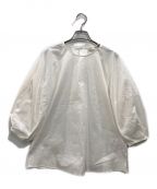 Demi-Luxe Beamsデミルクス ビームス）の古着「コットンナイロン ランタンスリーブプルオーバー」｜ホワイト
