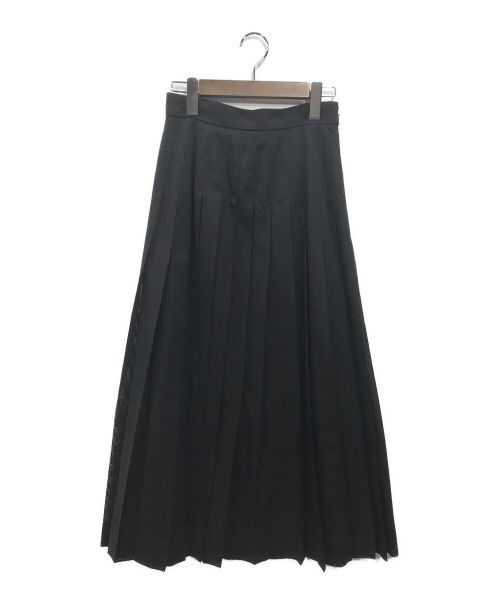 YLEVE（イレーヴ）YLEVE (イレーヴ) ウールボイル プリーツスカート ブラック サイズ:Oの古着・服飾アイテム