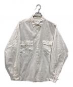 Porter Classicポータークラシック）の古着「ROLL UP VINTAGE COTTON SHIRT オーバーサイズシャツ」｜ホワイト