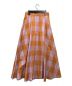 UNITED ARROWS TOKYO（ユナイテッドアローズトウキョウ）の古着「FABRICA フレアスカート」｜オレンジ×パープル