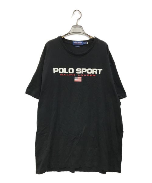 POLO SPORT（ポロスポーツ）POLO SPORT (ポロスポーツ) ロゴプリントTシャツ ブラック サイズ:XXLの古着・服飾アイテム