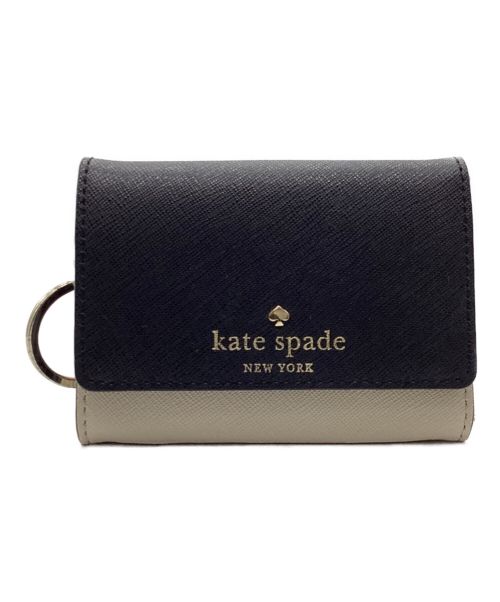 Kate Spade（ケイトスペード）Kate Spade (ケイトスペード) コインケース ブラック×ホワイトの古着・服飾アイテム