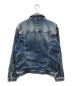 DIESEL (ディーゼル) ヴィンテージ加工デニムジャケット ブルー サイズ:XL：7800円