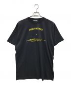 RAF SIMONSラフシモンズ）の古着「23SS PRINTWORKS ツアー Tシャツ」｜ブラック