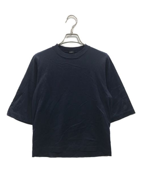 LOEFF（ロエフ）LOEFF (ロエフ) 23SS スビン コットン 5分袖Tシャツ ネイビー サイズ:Fの古着・服飾アイテム