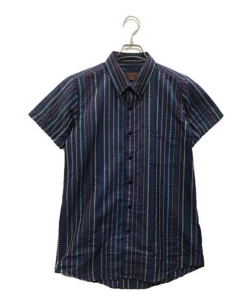 missoni（ミッソーニ）missoni (ミッソーニ) 半袖ボタンダウンシャツ ブルー サイズ:XLの古着・服飾アイテム