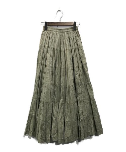 MARIHA（マリハ）MARIHA (マリハ) インド綿ロングスカート グリーン サイズ:36の古着・服飾アイテム