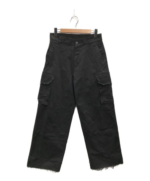 soerte（ソエルテ）soerte (ソエルテ) Wide straight military pants ブラック サイズ:4の古着・服飾アイテム