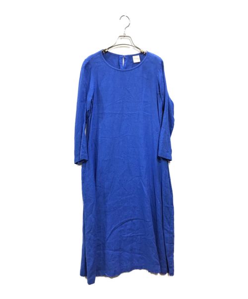 nofl（ノフル）nofl (ノフル) リトアニアリネンロングワンピース ブルー サイズ:M～Lの古着・服飾アイテム