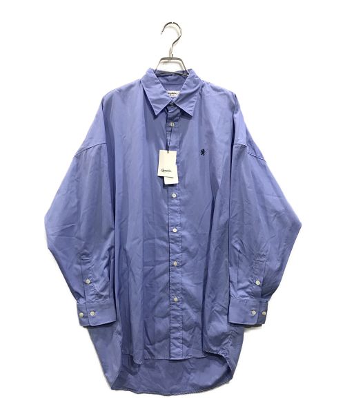 Gymphlex（ジムフレックス）Gymphlex (ジムフレックス) REGULAR COLLAR WIDE SHIRT LONGSLEEVE サックスブルー サイズ:14の古着・服飾アイテム
