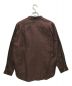 HAVERSACK (ハバーサック) シルクローン ノーカラーシャツ ブラウン サイズ:M：4480円